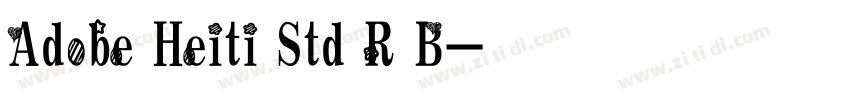 Adobe Heiti Std R B字体转换